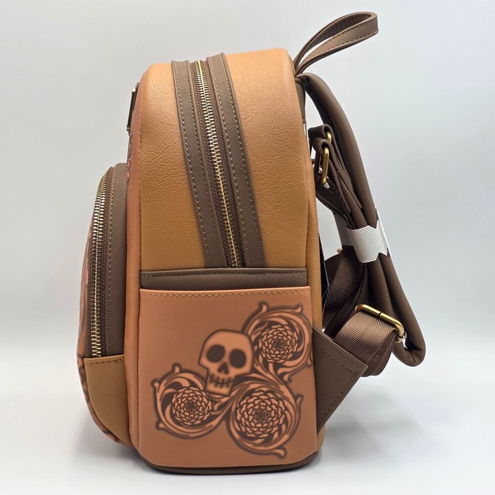 Loungefly Disney Pixar Coco Floral Miguel Tonal Mini Backpack New - Picture 5 of 11